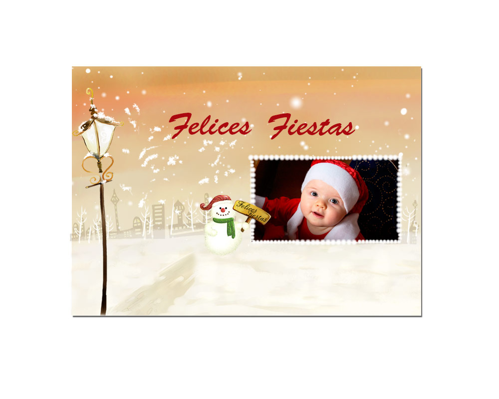 Tarjeta de felicitación de Navidad - Christmas personalizado con grabado o impresión profesional