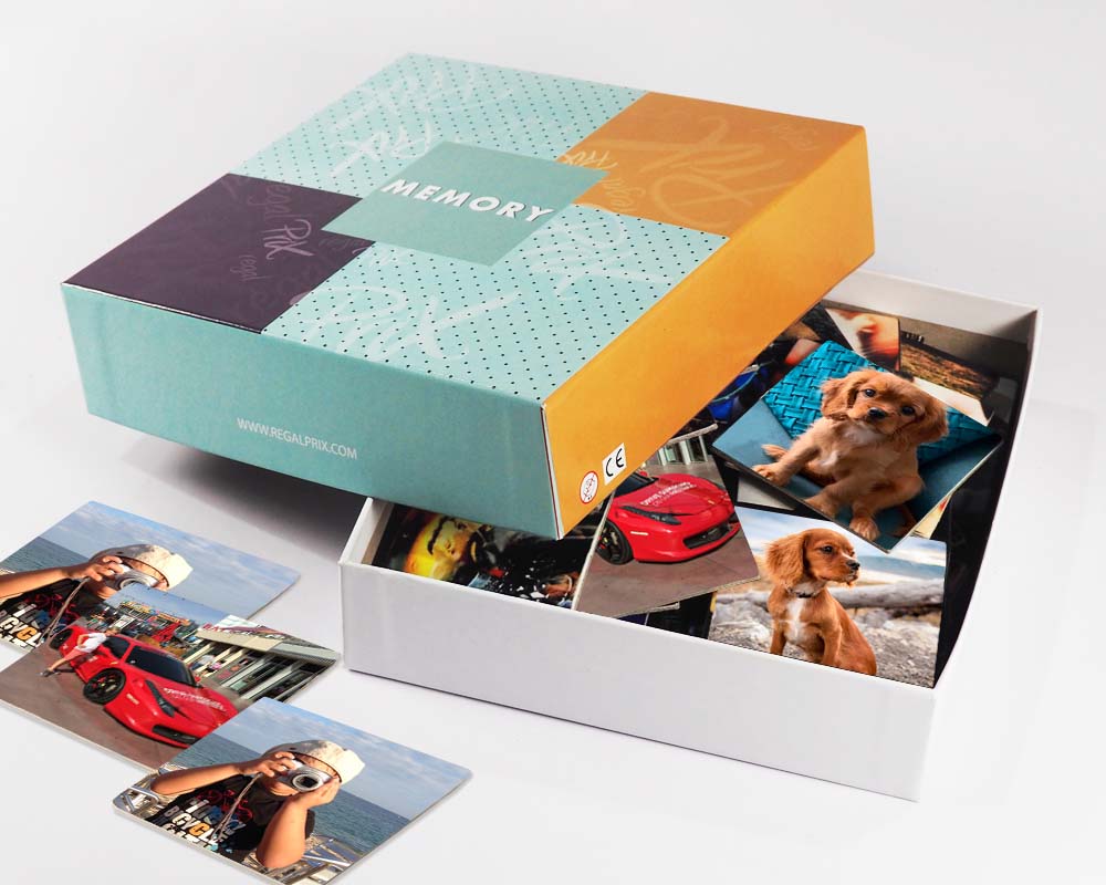 Juego Memory con fotos personalizado con grabado o impresión profesional