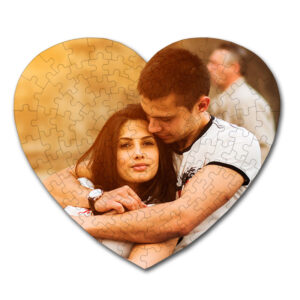 Puzzle personalizado con foto en forma de corazón (111 piezas)