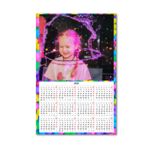 Calendario personalizado imán en formato poster con grabado o impresión profesional