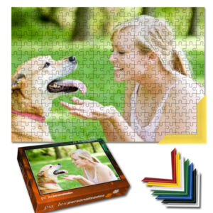Puzzle personalizado de cartón enmarcado