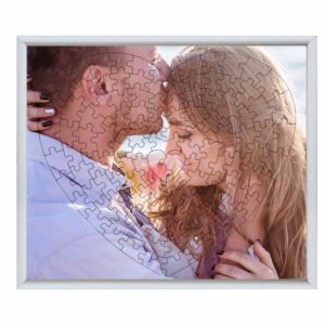 Puzzle personalizado con foto en forma de corazón (111 piezas)