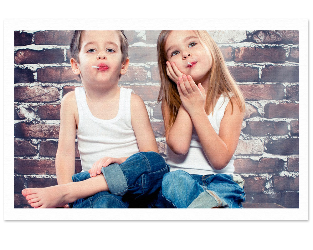 Foto lienzo sin bastidor personalizado con grabado o impresión profesional