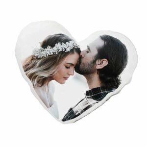 Cojín personalizado corazón con grabado o impresión profesional