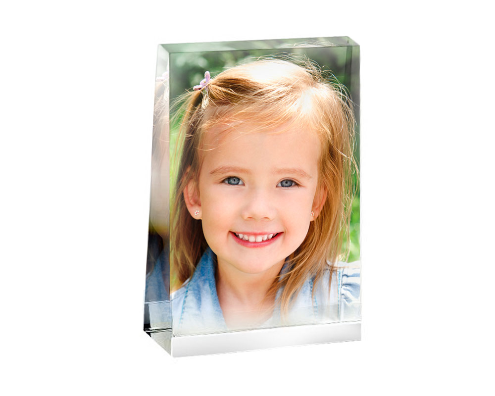 Cristal trapecio personalizado con grabado o impresión profesional