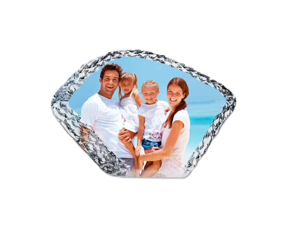 Cristal abanico personalizado Fancy con grabado o impresión profesional