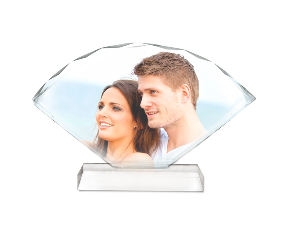 Cristal abanico personalizado con grabado o impresión profesional