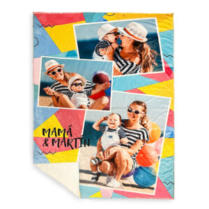 Manta sherpa borreguillo personalizada con grabado o impresión profesional