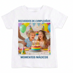Camiseta personalizada poliester niño personalizado con grabado o impresión profesional