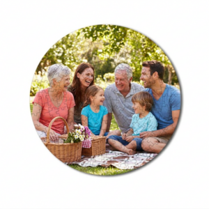 Puzzle personalizado redondo