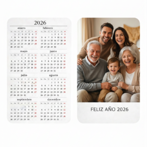 Calendarios personalizados de bolsillo con grabado o impresión profesional