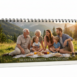 Calendario personalizado sobremesa con grabado o impresión profesional