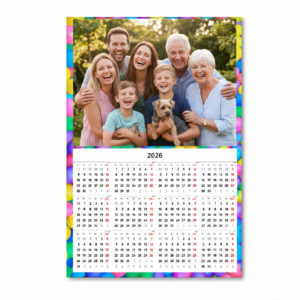 Calendario personalizado imán en formato poster con grabado o impresión profesional