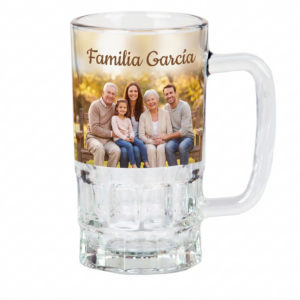 Jarra Cerveza de Cristal personalizada con grabado o impresión profesional