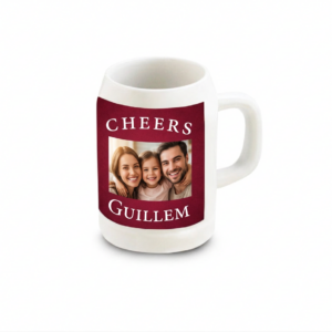 Jarra Cerveza de Cerámica personalizada con grabado o impresión profesional