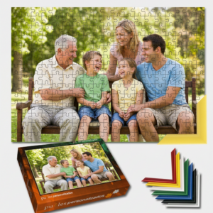 Puzzle personalizado de cartón enmarcado