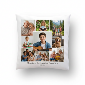 Cojín personalizado con grabado o impresión profesional