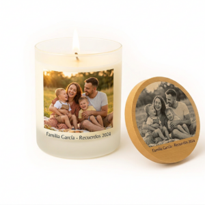 Vela personalizada con grabado o impresión profesional